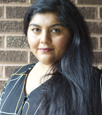 woman with long black hair