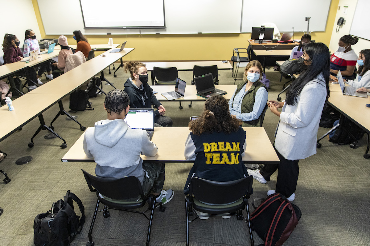 students in a classroom