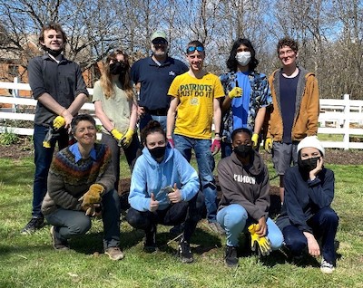 group of students outside