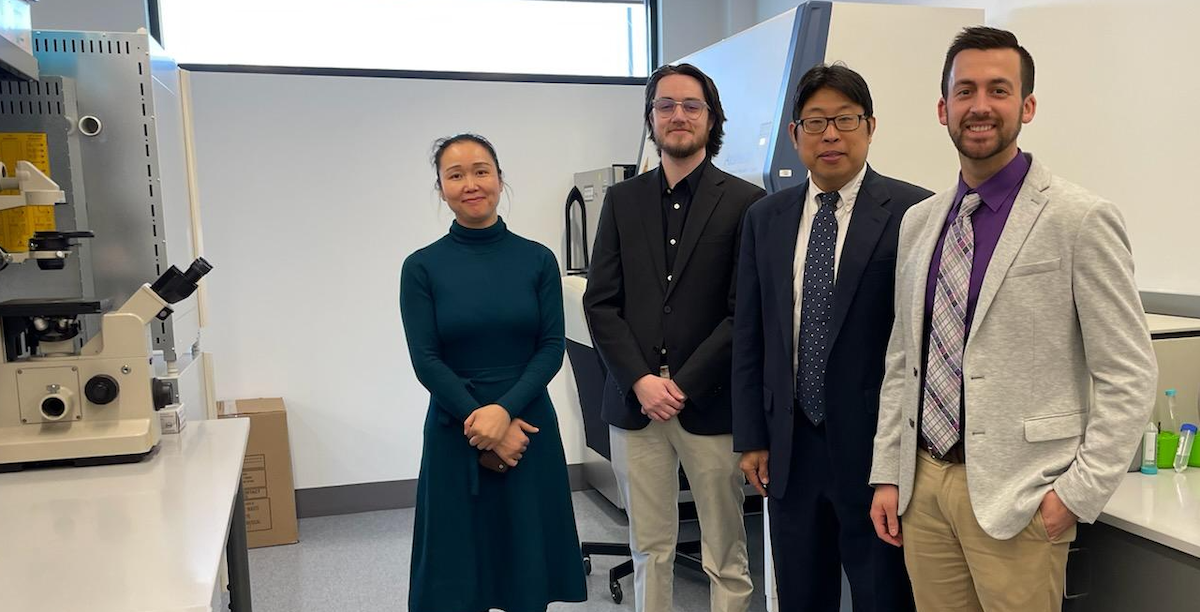 people standing in a new lab