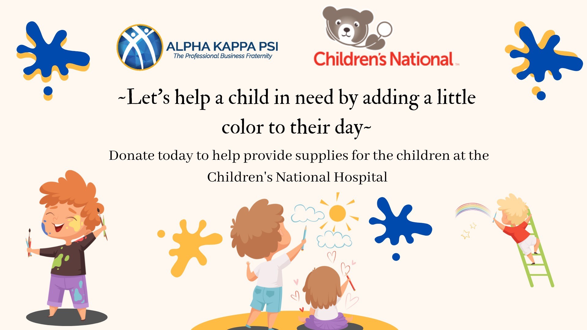 Alpha Kappa Psi - Children's Hospital Fundraiser