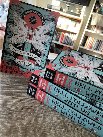 books on a table