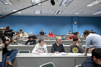 Don Beyer in his Math class