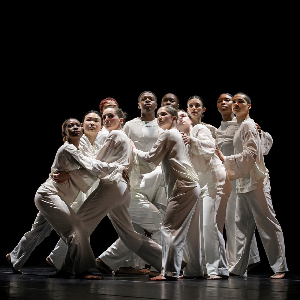 School of Dance students rehearse the choreography for Robert Battle's "Awakening." Photo by Cristian Torres.
