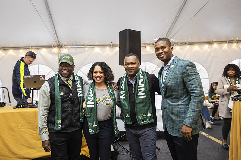 Gregory Washington, Jenn Robinson, Horace Blackman and Marvin Lewis