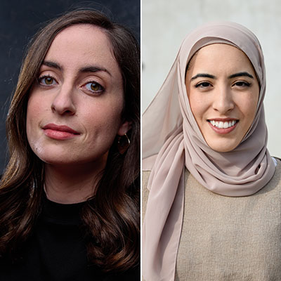 Rebecca Wahls and Jumana Al Refai