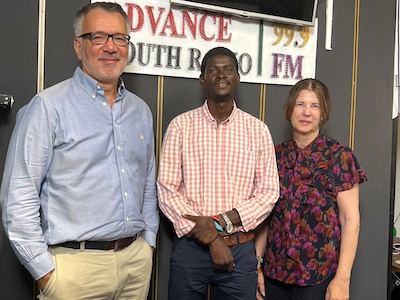 Dean Alp with team in the South Sudan