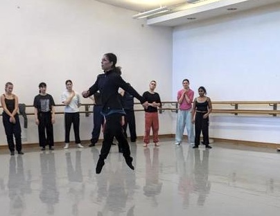 D’Arcy leading a dance class at NSCD in January 2024. Photo by Amelia Perry-Falvey